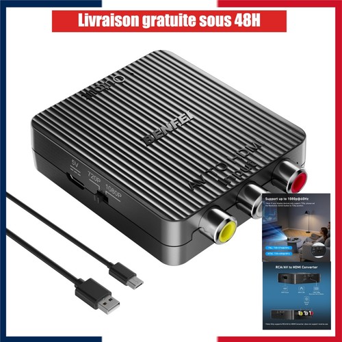 Convertisseur rca vers hdmi - vers,