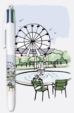 BIC STYLO 4 COULEURS COLLECTOR - JARDIN DES TUILERIES / GRANDE ROUE - PARIS