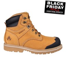 Amblers FS226 Hommes Cuir Imperméable Industriel Travail Sécurité Bottes Fauve
