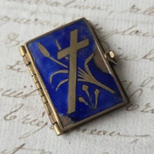 Livre Miniature Email Bleu