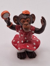 FIGURINE OMO SINGE FILLES ROBE ROUGE PUBLICITAIRE ANNÉE 90