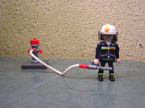 Playmobil pompier avec - pompier,