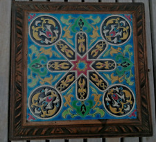 ancien dessous de plat musical en émaux de gien décor turc