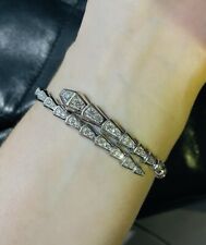 Full Moissanite Diamond Snake Bracelet | Cadeau Noël |