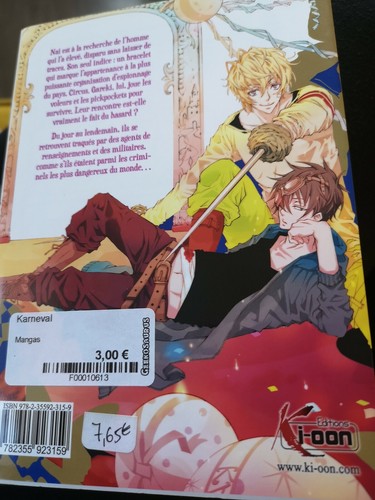 Manga karneval volume - karneval, 1