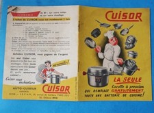 PARIS / PROSPECTUS DEPLIANT " AUTO-CUISEUR CUISOR " PUBLICITE ANNEES 1950 