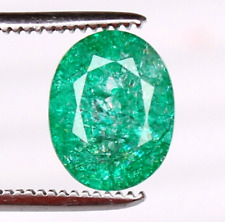 Naturel 5.90 CT Coupe Ovale Vert Émeraude Mai Pierre Certifié Ample Précieuse