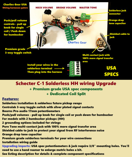 Schecter xxx solderless hh - c-1,