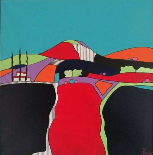 Tableau peinture paysage - peinture,,