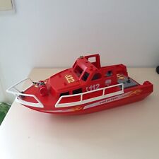 Bateau de Pompier Playmobil Geobra 1999 incomplet 