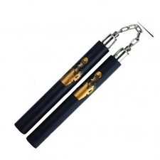 12" Foam Nunchaku With Gold