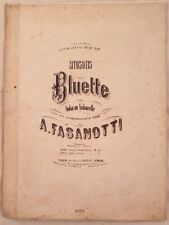 A.Fasanotti Myosotis Bluette Violon Violoncelle Piano 1880 Environ Musique