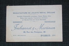 MANUFACTURE DE JOUETS EN METAL