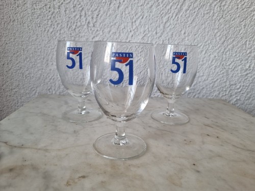 Lot verres ballon pastis - 3, 51