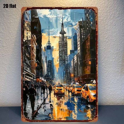 Tin sign new - york, scene