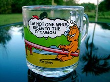 GARFIELD BY JIM DAVIS 1978-1980  MCDONALD'S GLASS  MUG