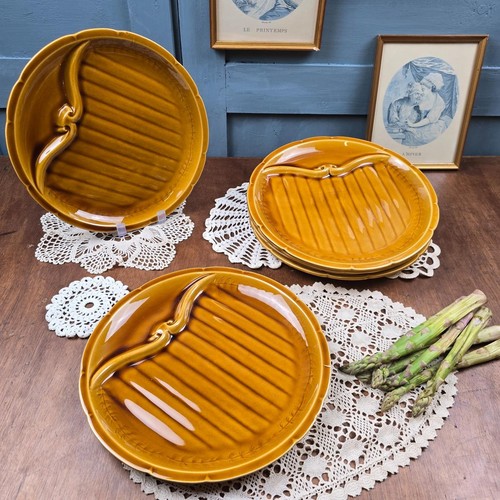 Lot assiettes asperges - 6,