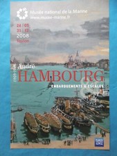 HAMBOURG André Affiche originale 2008 Venise Baccino Marine Toulon Bateau