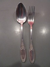 COUVERTS à HORS d'OEUVRE ARGENTERIE ancienne GUIRLANDE FOUGERE & ACANTHE ERCUIS