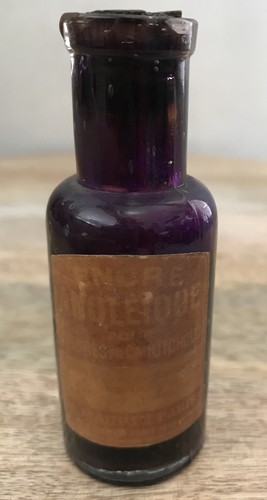 Ancienne bouteille encre - bouteille, d’encre