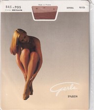 Bas GERBE A POIS 15 deniers 2 coloris. Tailles M - L. Vintage dots stockings.
