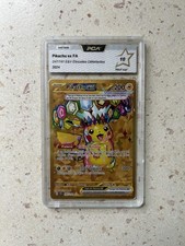 Carte Pokémon Pikachu 247/191 GOLD EV08 PCA 9.5 étincelles déferlantes