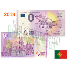 Billet Souvenir 2019 Portugal Douglas DC 3