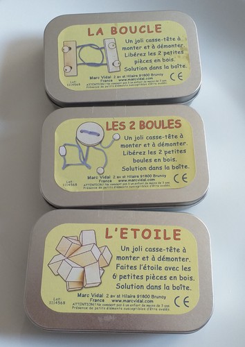Lot casse tête bois - casse-tête,