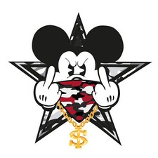 Lot de 2 autocollants Mickey