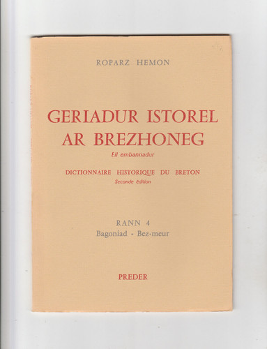 Geriadur istorel brezhoneg - istorel, ar
