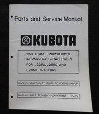 Kubota L 2250 2550 2850