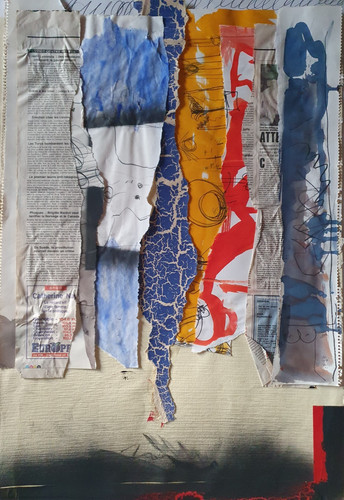 Grand collage mixte - grand,