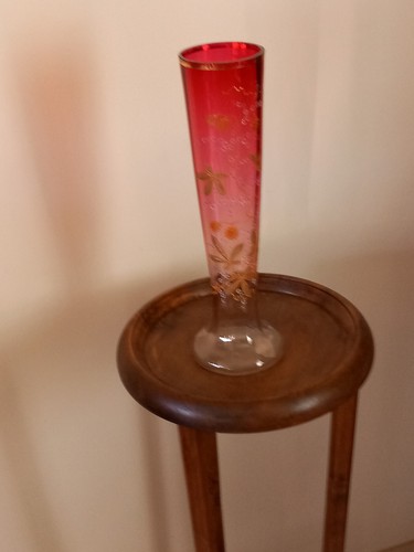 Ancien vase verre soufflé - en,