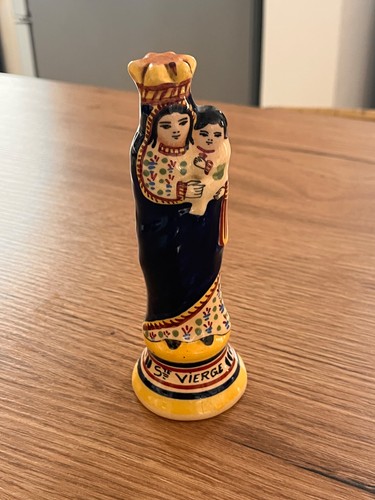 Ancienne statuette vierge - statuette,