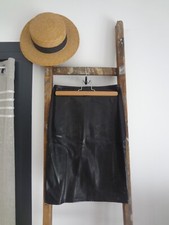 JENNIFER 34 JUPE COURTE SEXY NOIR MODE IMITATION CUIR JEAN BOHEME TOP TUNIQUE RO