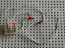 Brique lumineuse LEGO VINTAGE Electric Light Brick x456c01 + Bulb x456a + Wire