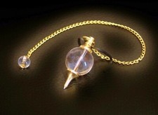 ° PENDULE  EN CRISTAL  de ROCHE  1,8 CM    RADIESTHESIE ESOTERISME