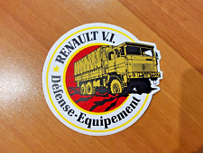 Autocollant camion Militaire Renault VI  1990 sticker ancien truck militaria