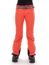 Brunotti Pantalon Ski Snowboard Lawn Rouge Maigre Fit Imperméable Ceinture