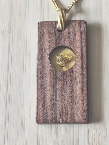 Bijoux pendentif bois - en, avec