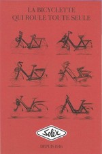 CARTE POSTALE, PUBLICITAIRE SOLEX, BICYCLETTE QUI ROULE TOUTE SEULE