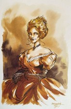 peinture originale A4 femme