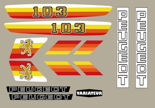 Peugeot 103 mvl - sport, decal