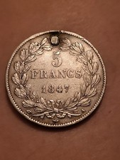 5 francs Louis Philippe I de 1847 A en ARGENT