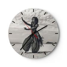 Horloge murale en verre