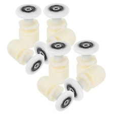  Lot de 8 roulettes de porte coulissante en verre pour salle de bain – Roues de