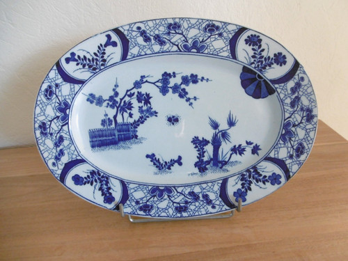 Plat faience creil - creil, montereau