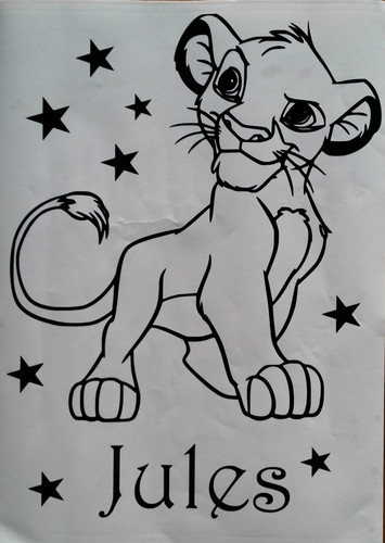 Sticker roi lion simba - sticker, lion,