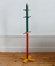 Porte manteau enfant Pierre Sala 1980 Crayon Style Memphis Coat Rack