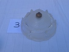 Plafonnier suspension art déco verre moulé Ancienne    N.3